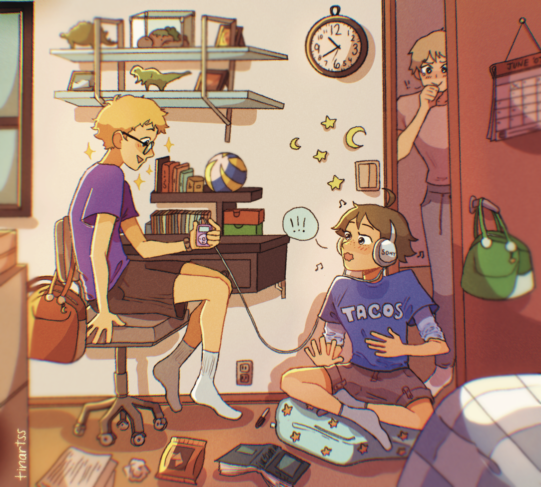 childhood tsukki and yamaguchi